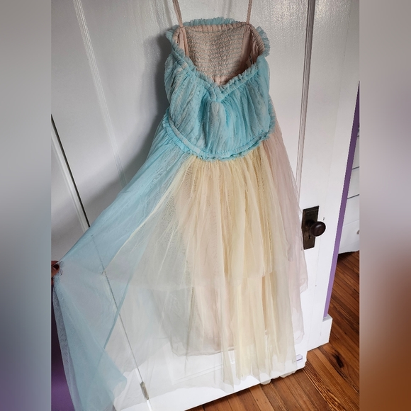 NWT Pernille Rosenkilde Strapless Tiered Tulle Dress - Picture 7 of 9